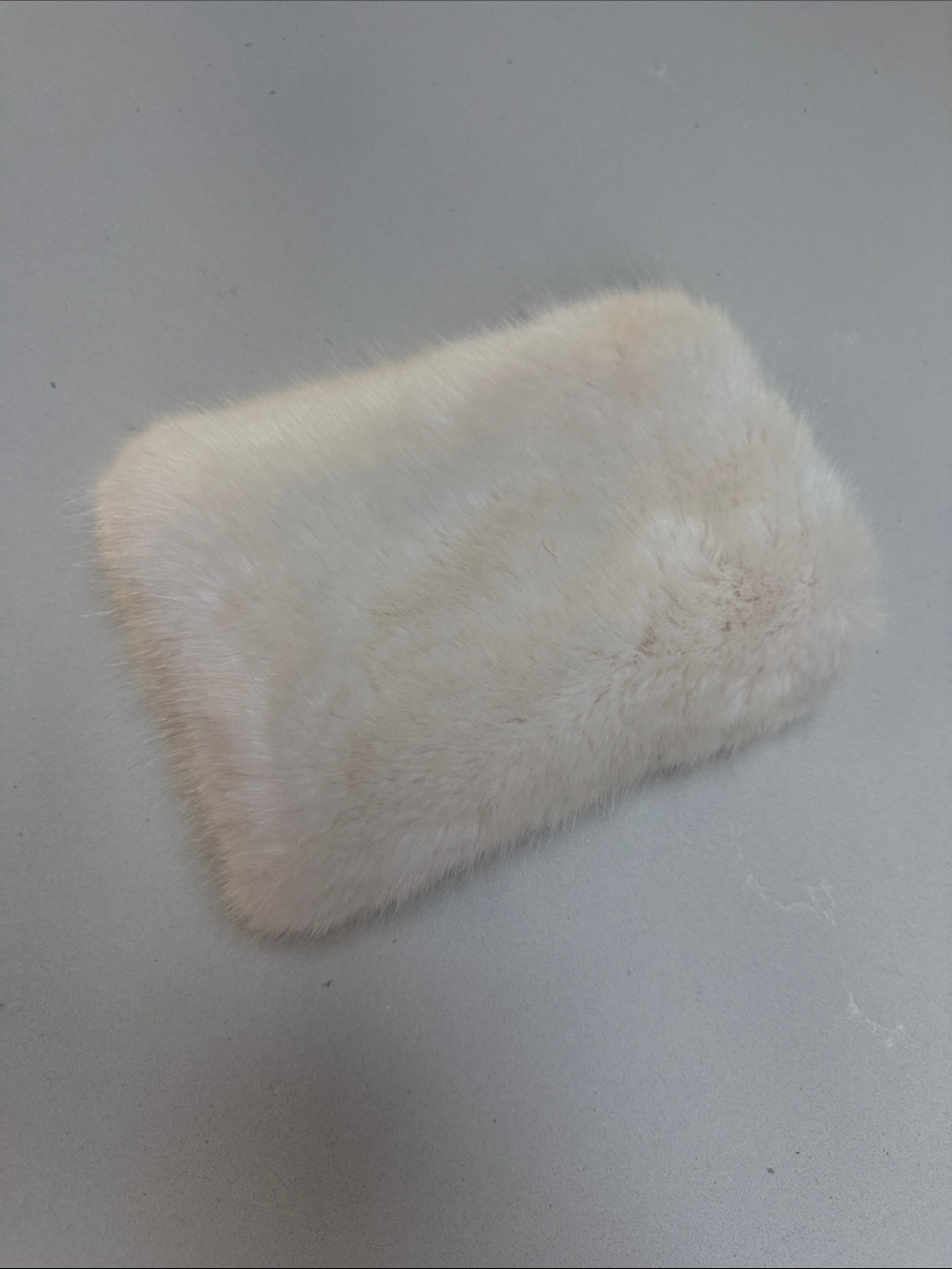 Kids Plush Faux Fur Muff - Cream